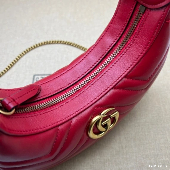First bag ru bag half-moon-shaped GUCCI mini GG Marmont 0808